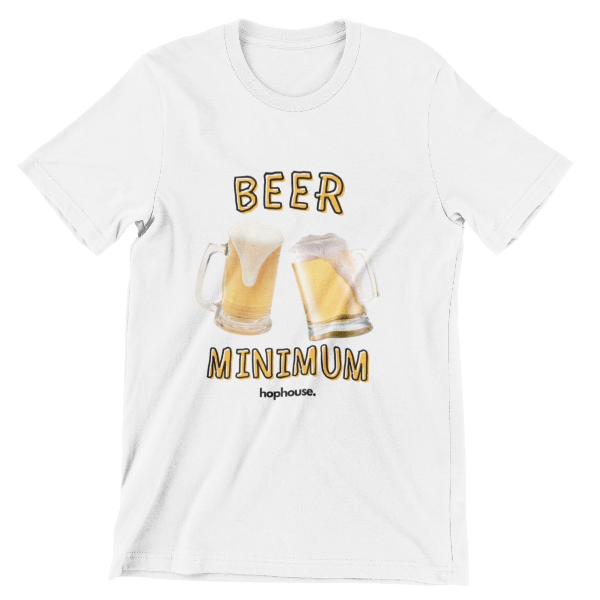 Beer Minimum - T-Shirt - White - HOP House - T-shirt