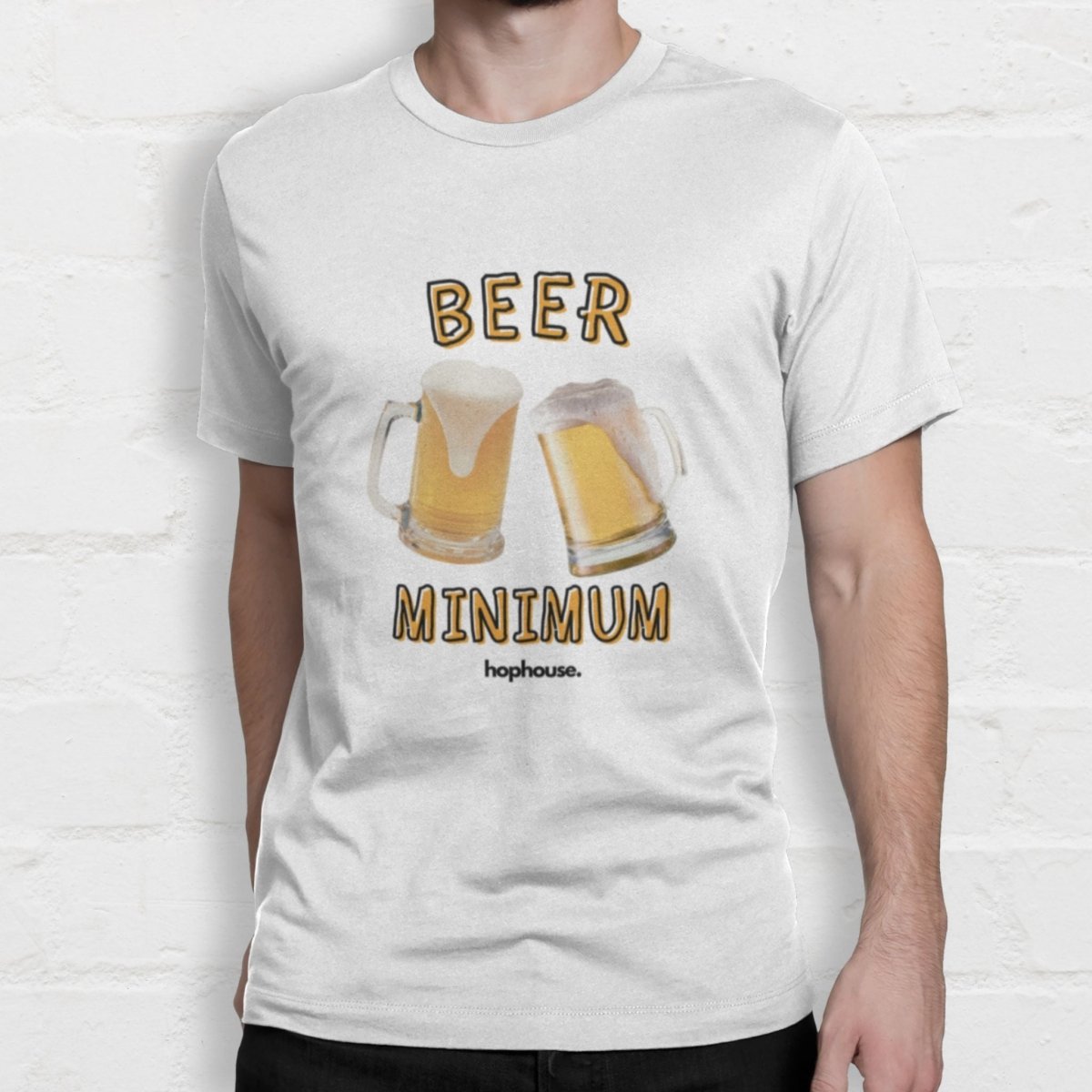 Beer Minimum - T-Shirt - White - HOP House - T-shirt