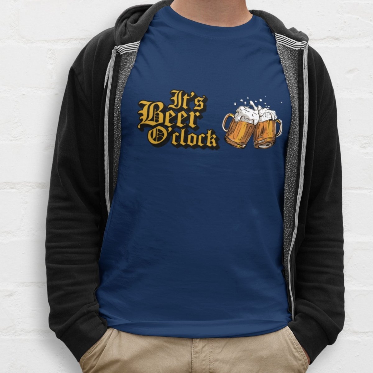 It's Beer O'clock - T-Shirt - Black, Navy or Grey - HOP House - T-shirt