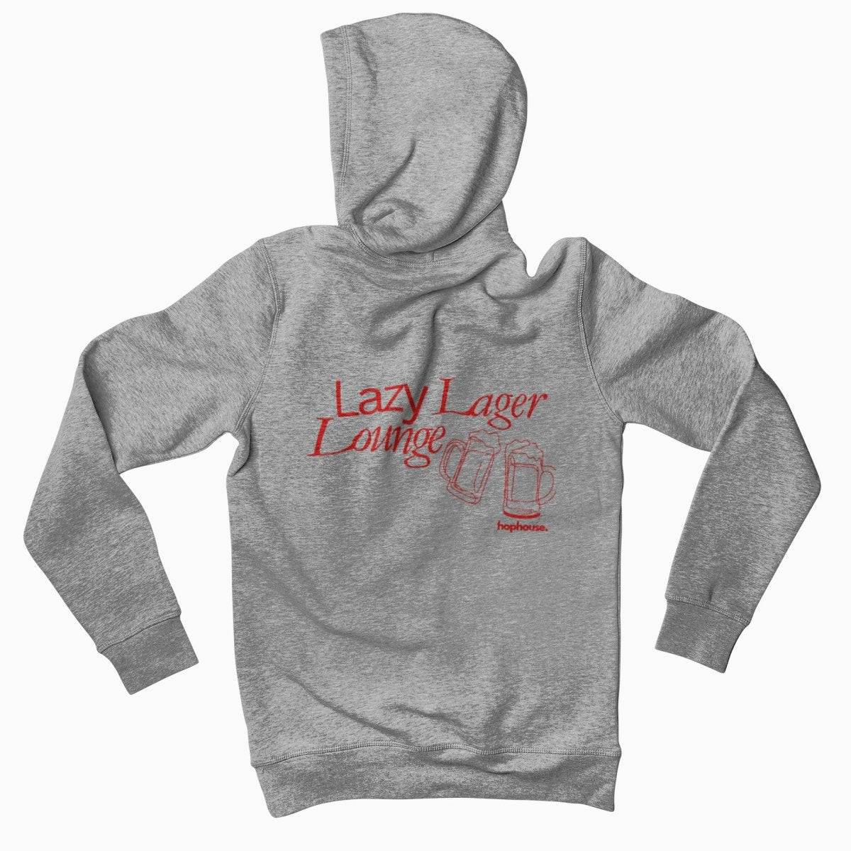 Lazy Lager Lounge - Hoodie - White or Grey - HOP House - Hoodie