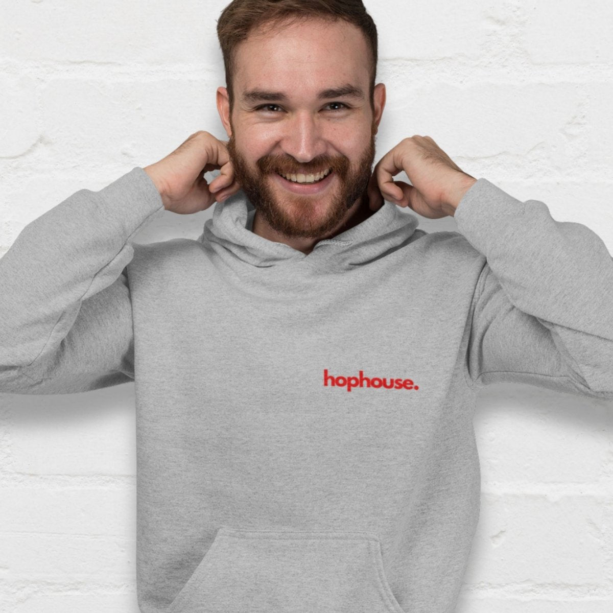 Lazy Lager Lounge - Hoodie - White or Grey - HOP House - Hoodie