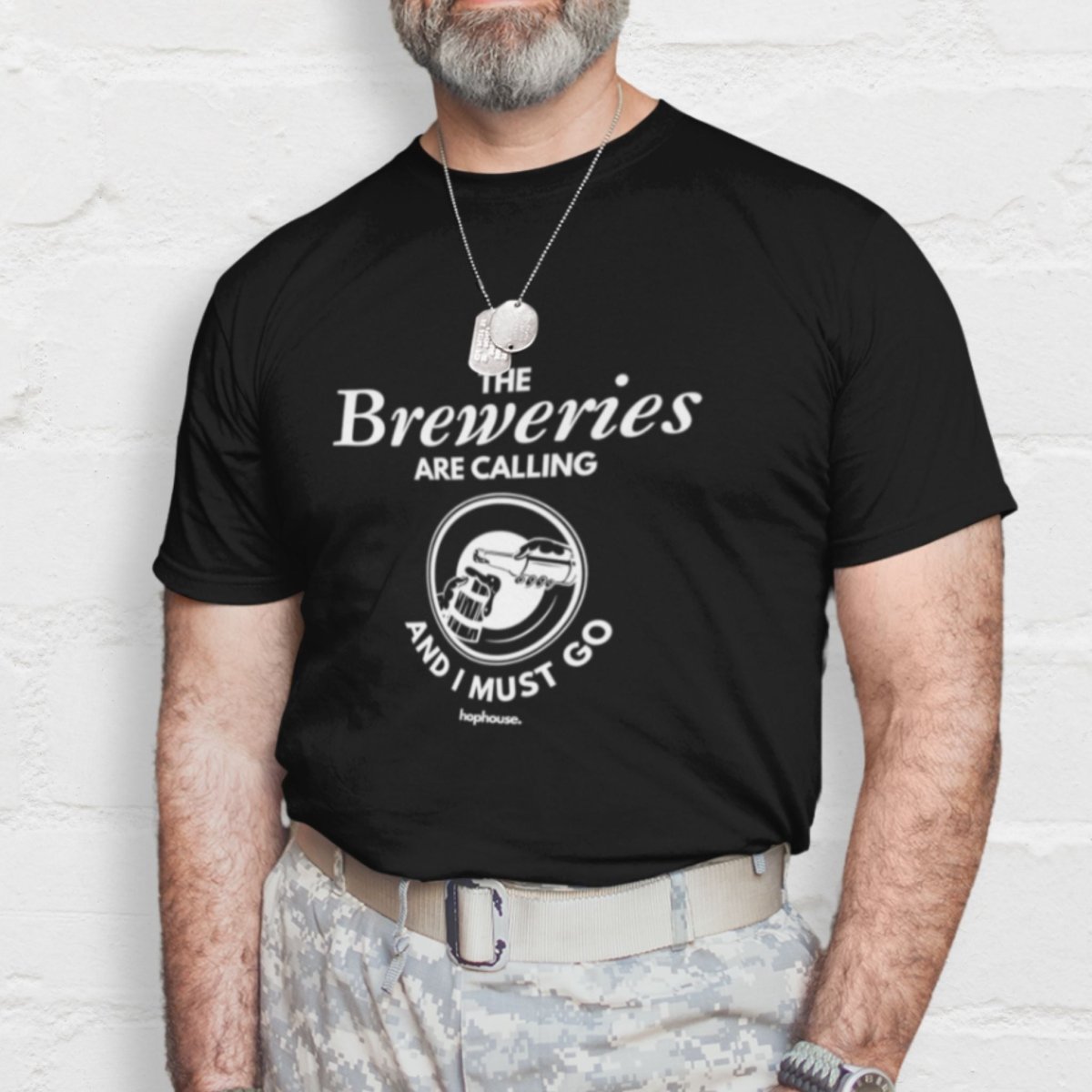The Breweries are Calling and I Must Go - T-Shirt - Black - HOP House - T-shirt