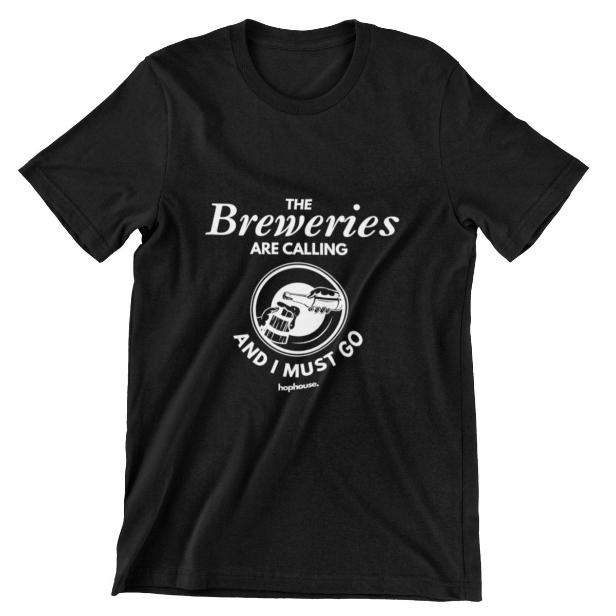 The Breweries are Calling and I Must Go - T-Shirt - Black - HOP House - T-shirt