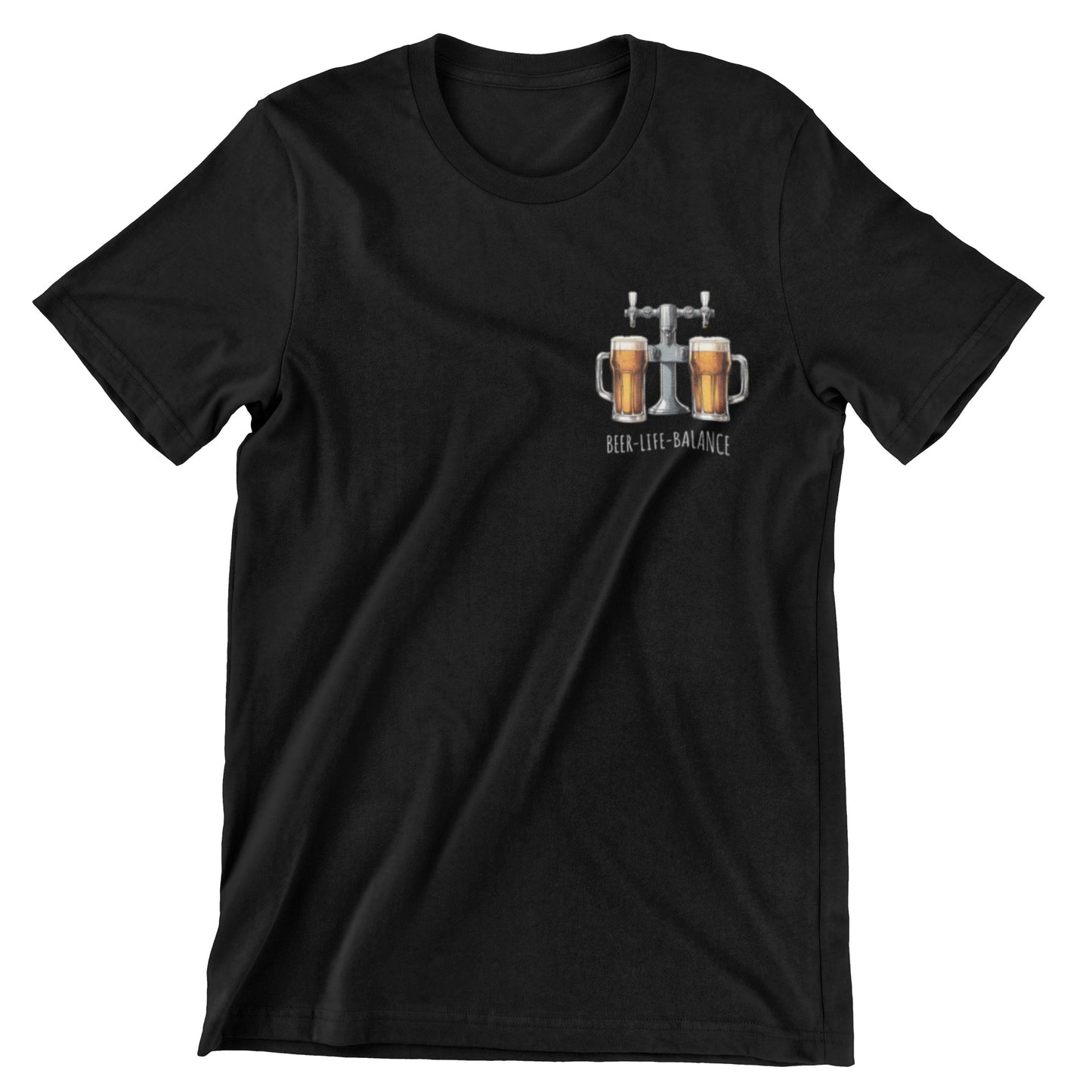 Beer-Life-Balance T Shirt Black