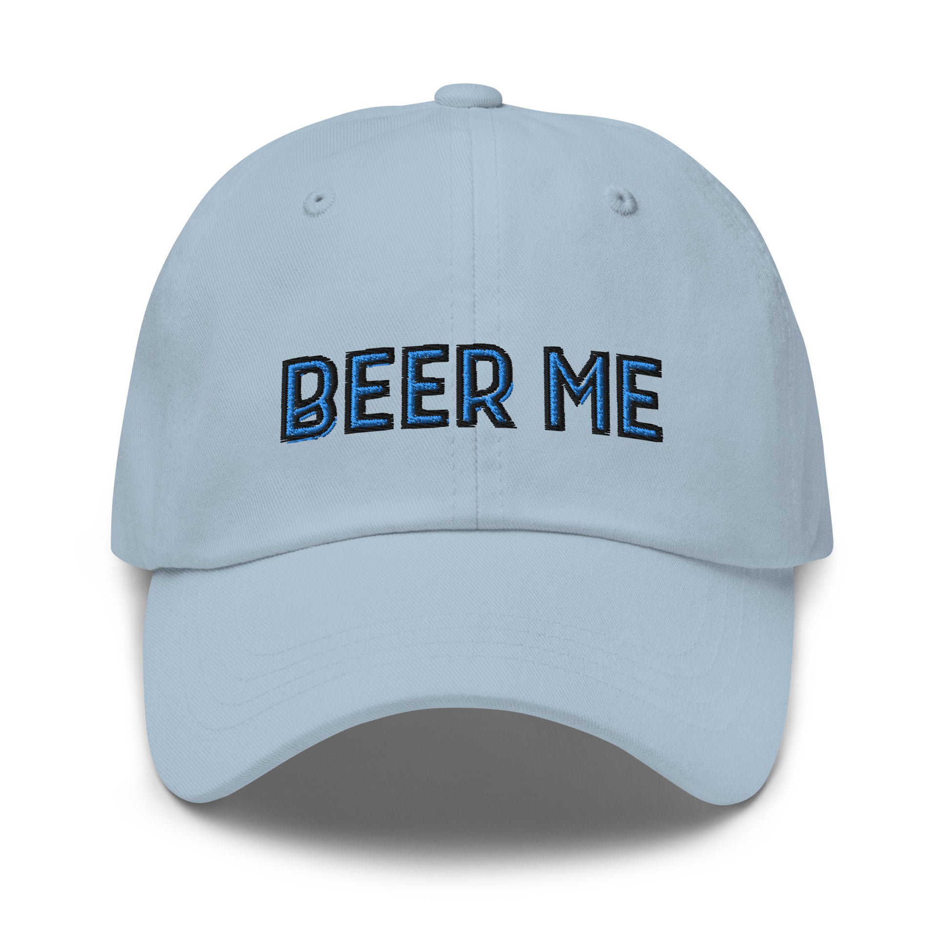 Beer Me dad hat blue front