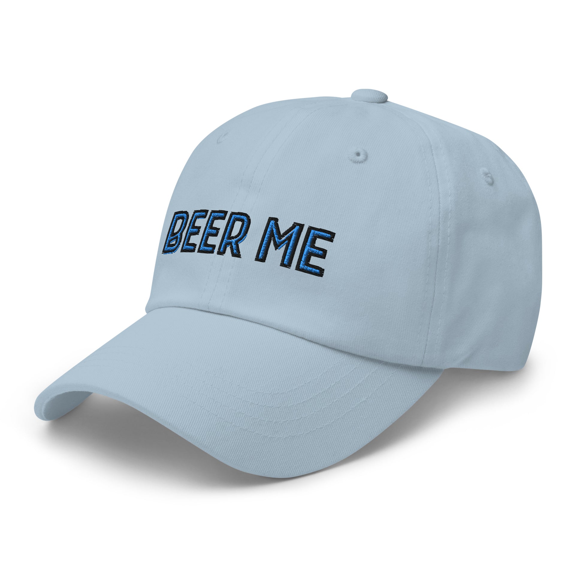 Beer Me dad hat blue front side