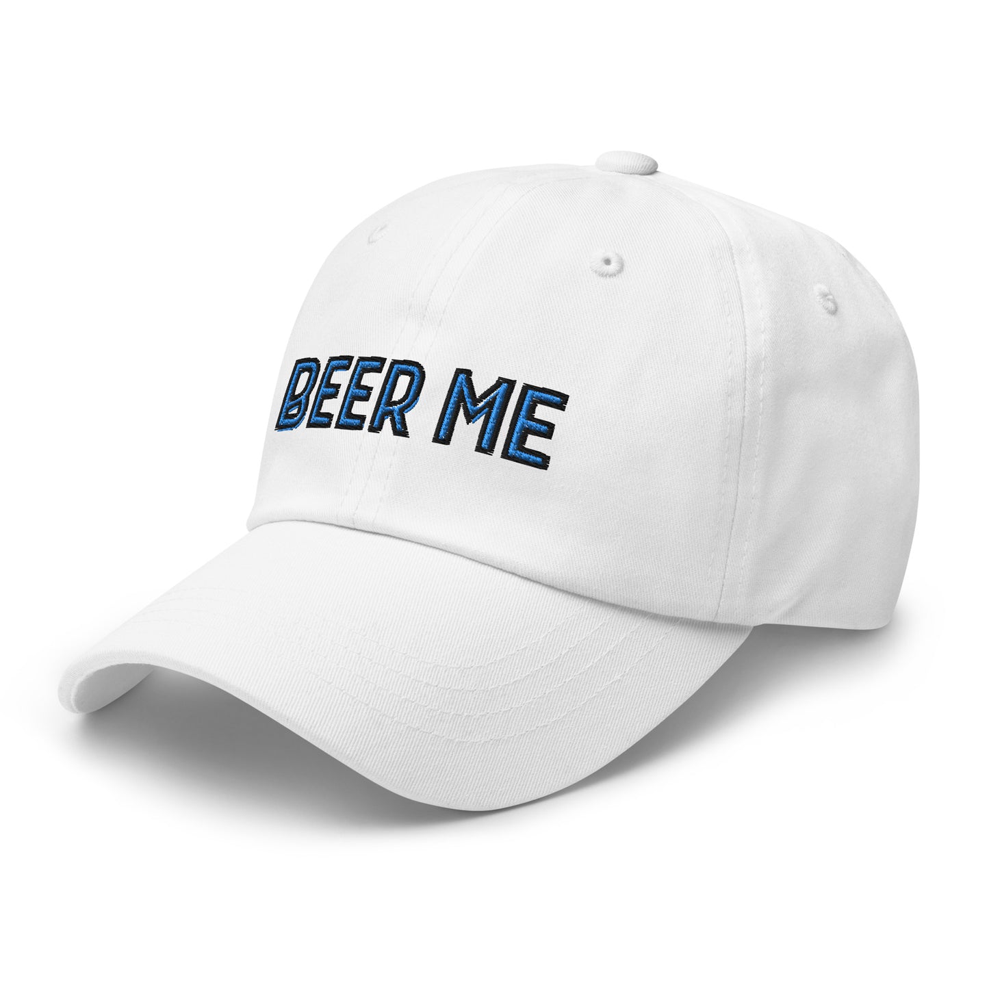 Beer Me dad hat white front side