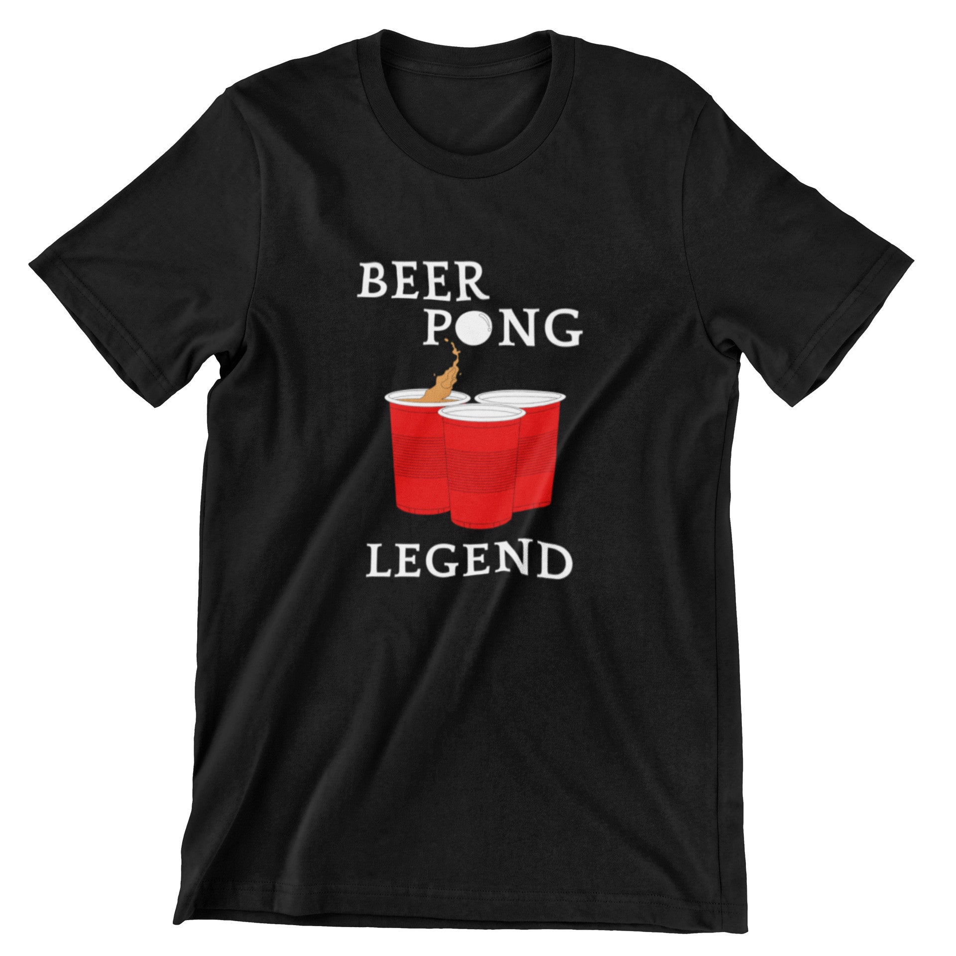 Beer Pong Legend T Shirt Black