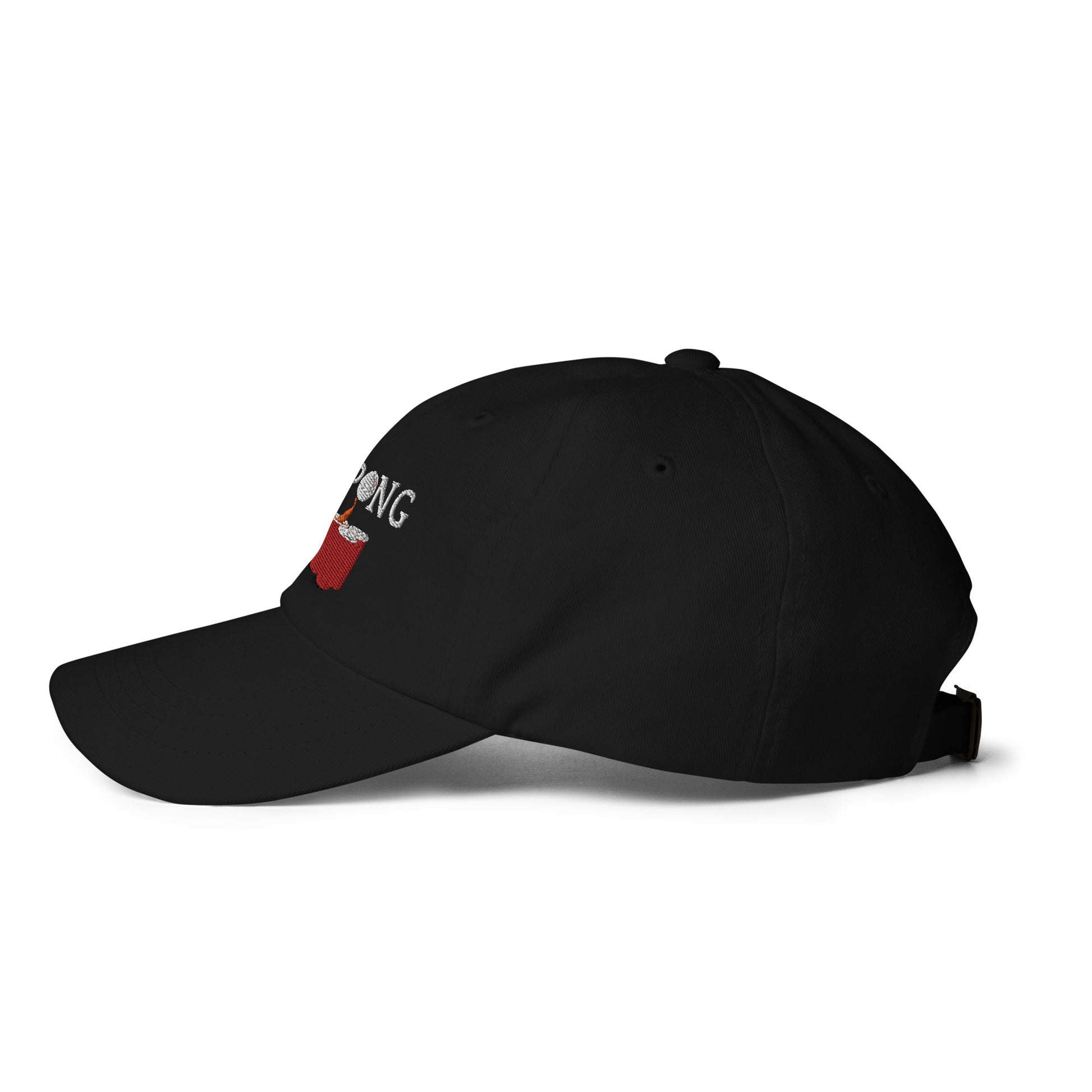 Beer Pong Legend dad hat black side