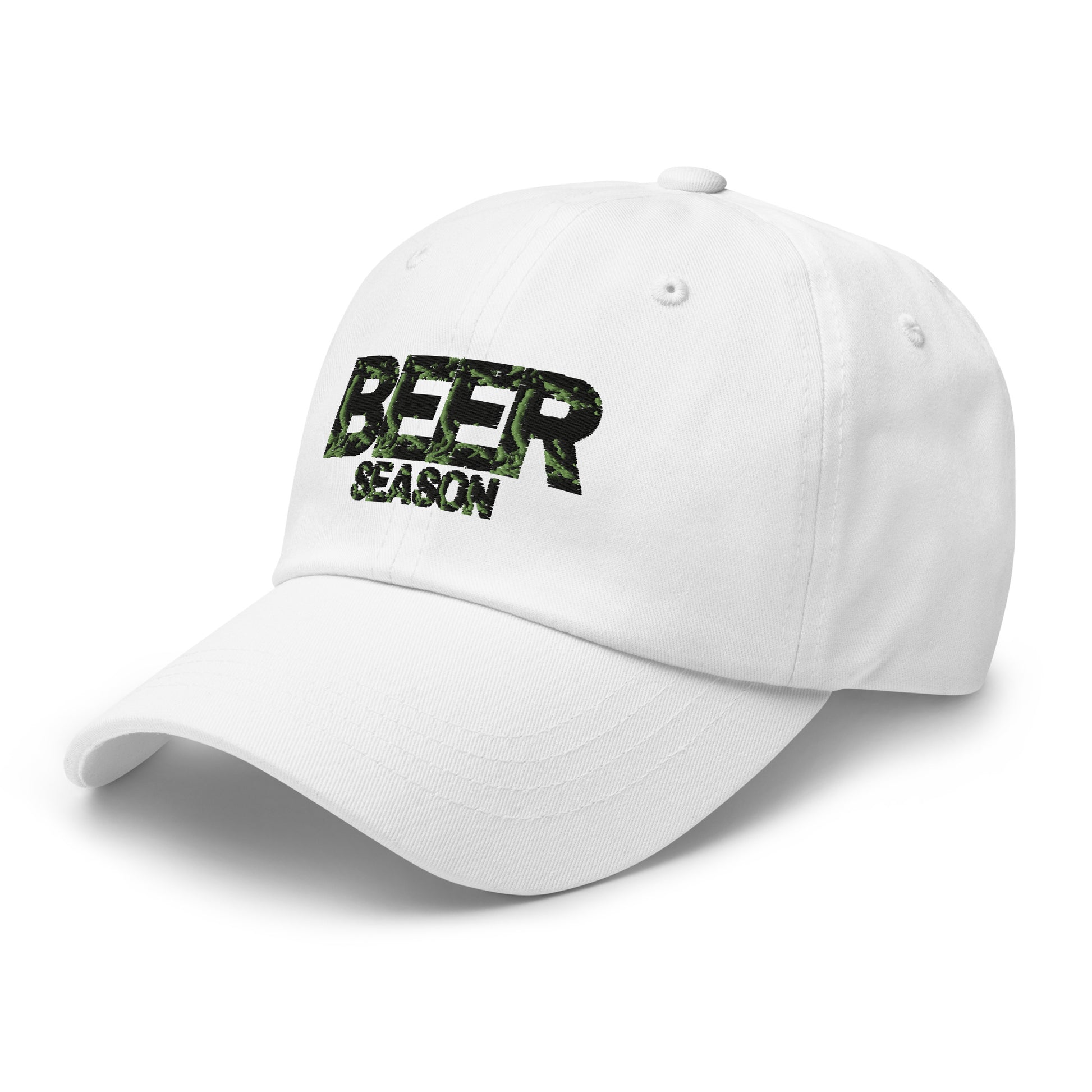 Beer Season dad hat white front side