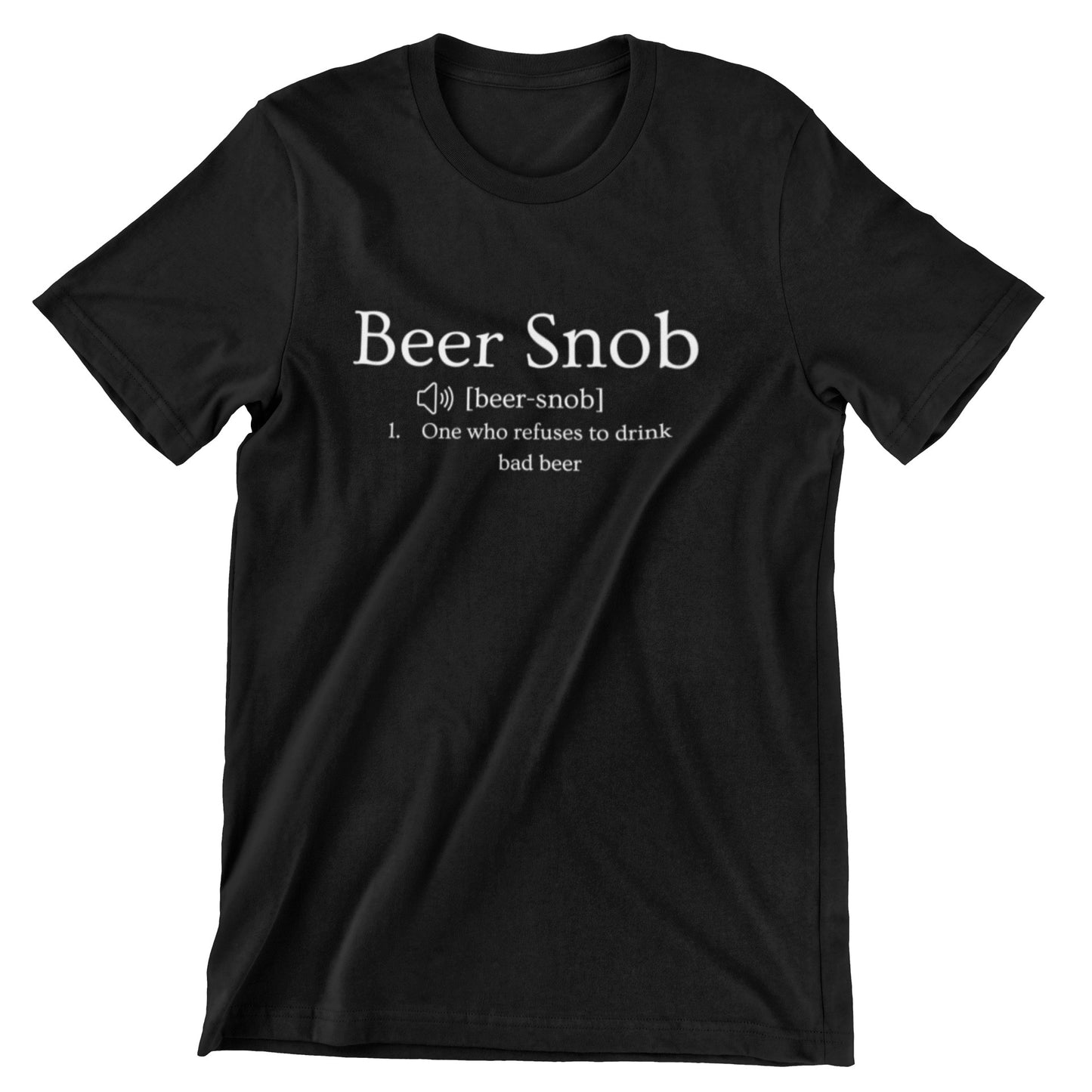 Beer Snob T Shirt Black