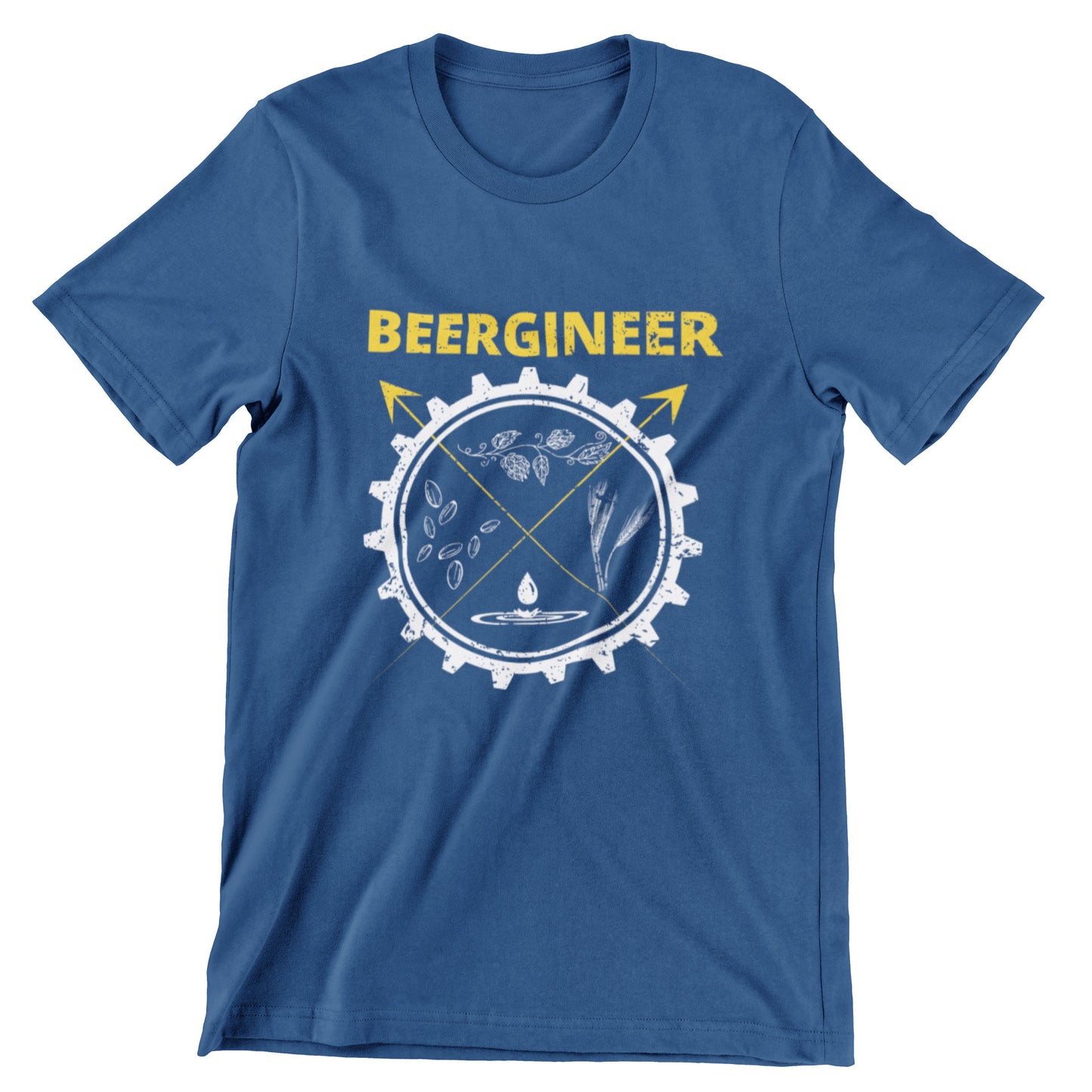 Beergineer funny shirt in navy