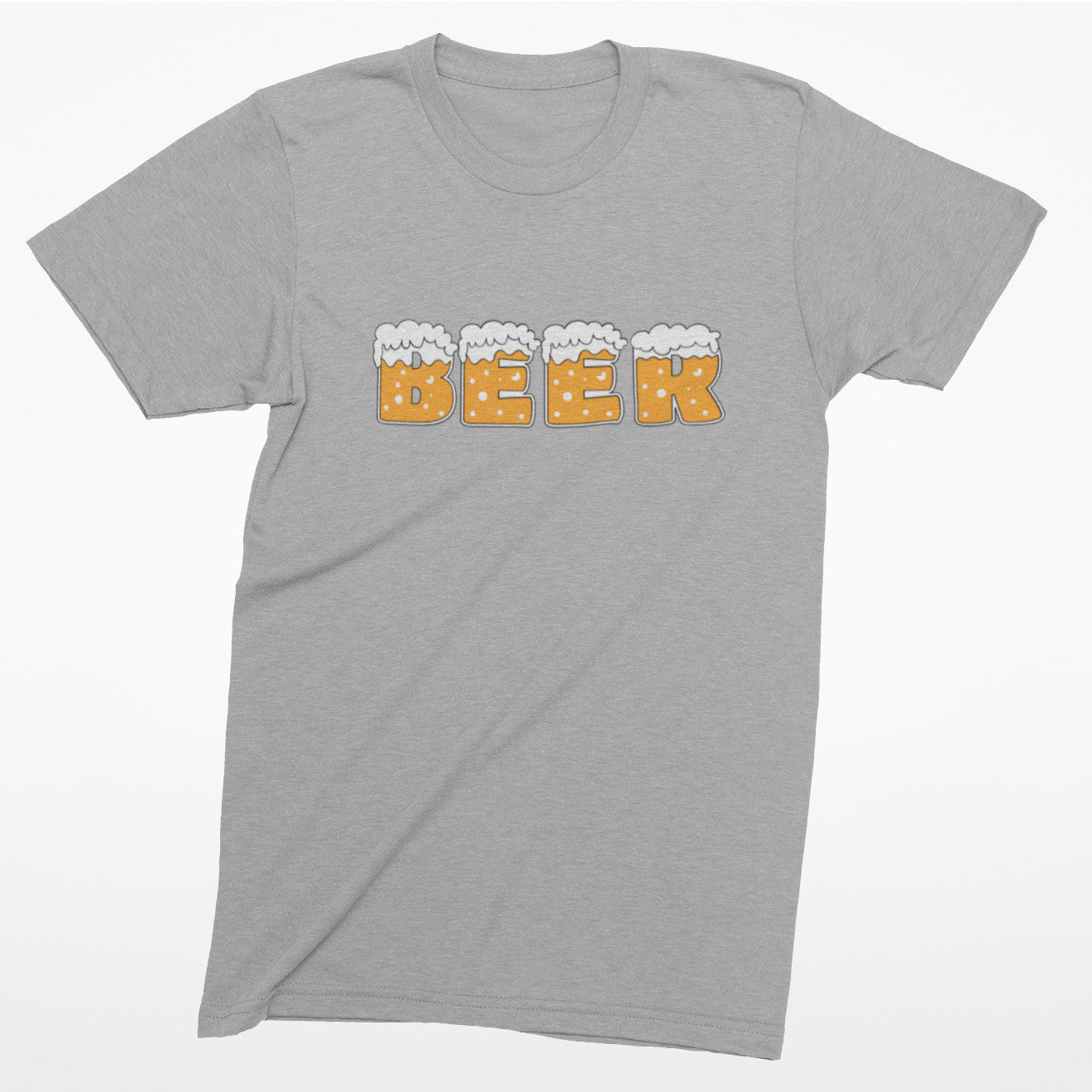 Graphic Beer Shirt Grey