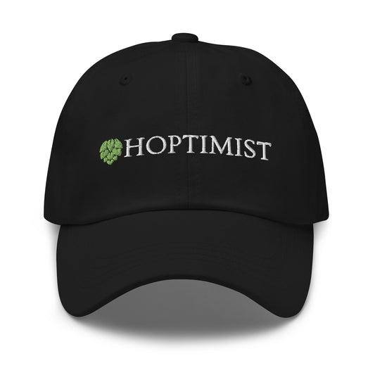 Hoptimist dad hat black front