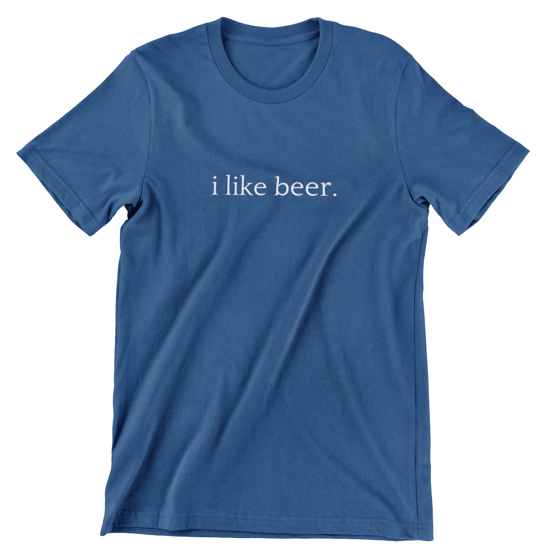 I Like Beer simple shirt in navy