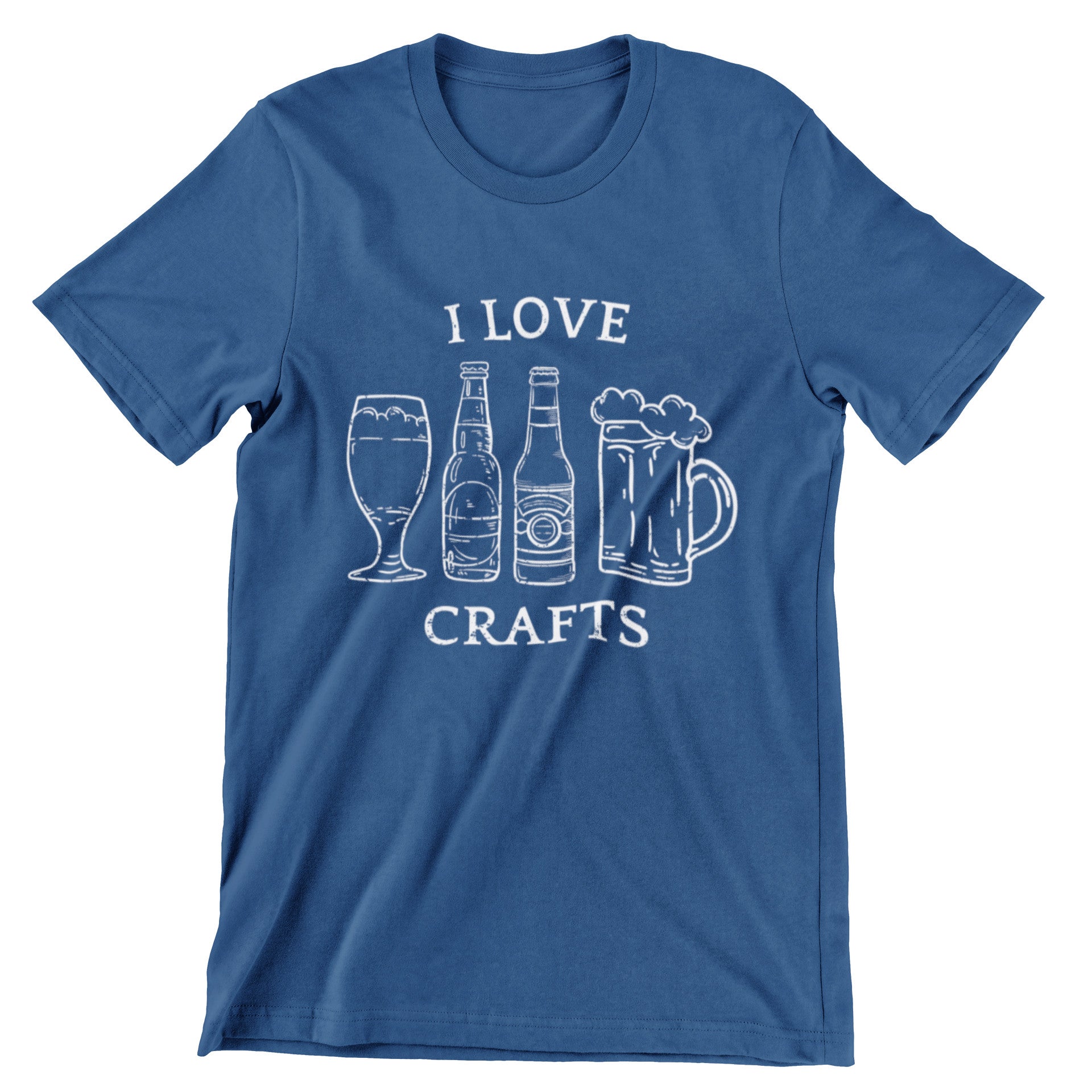 I Love Crafts shirt in navy