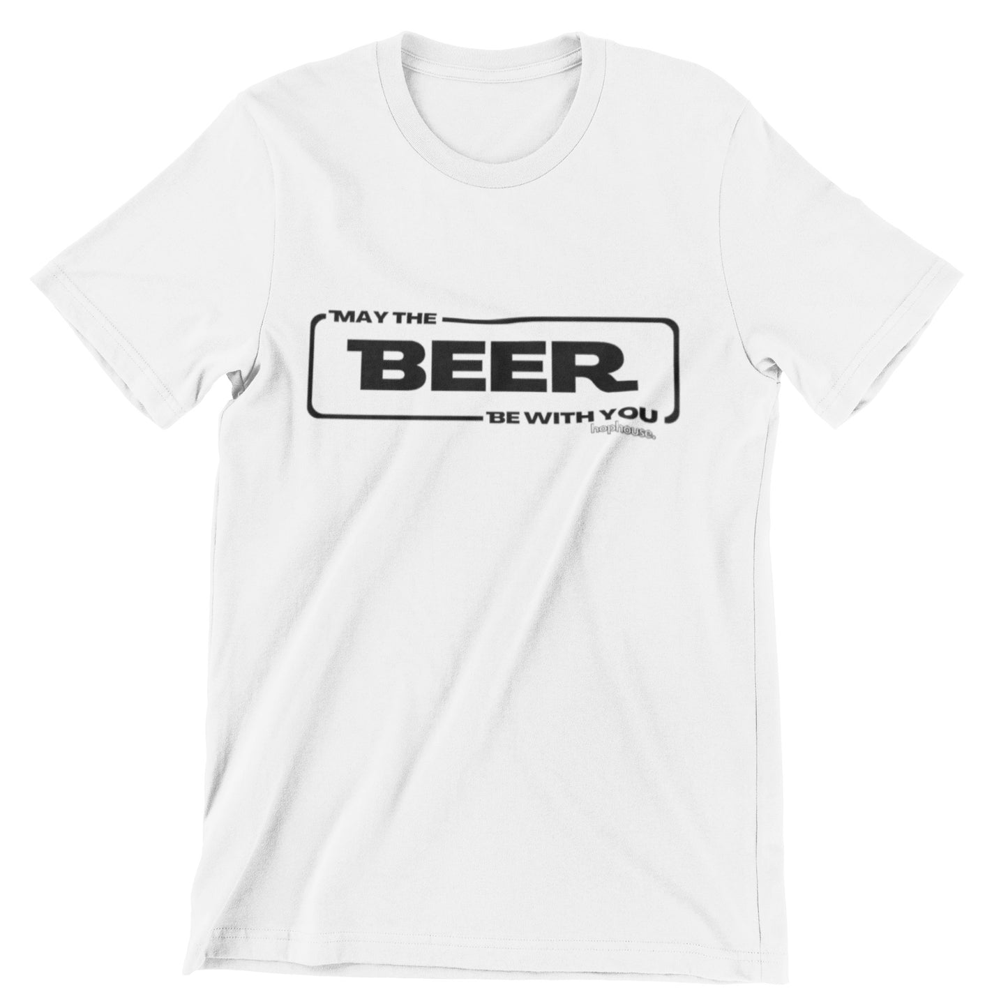 May the Beer Be With You White - Beer Tshirt