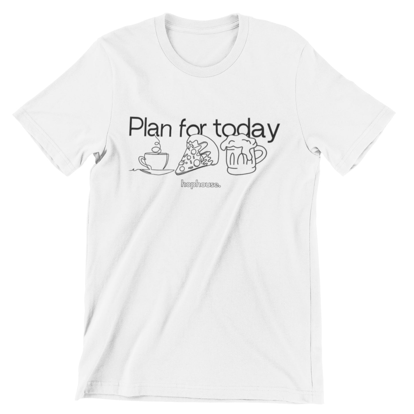 Plan for Today - Coffee, Pizza, Beer - Beer Tshirt