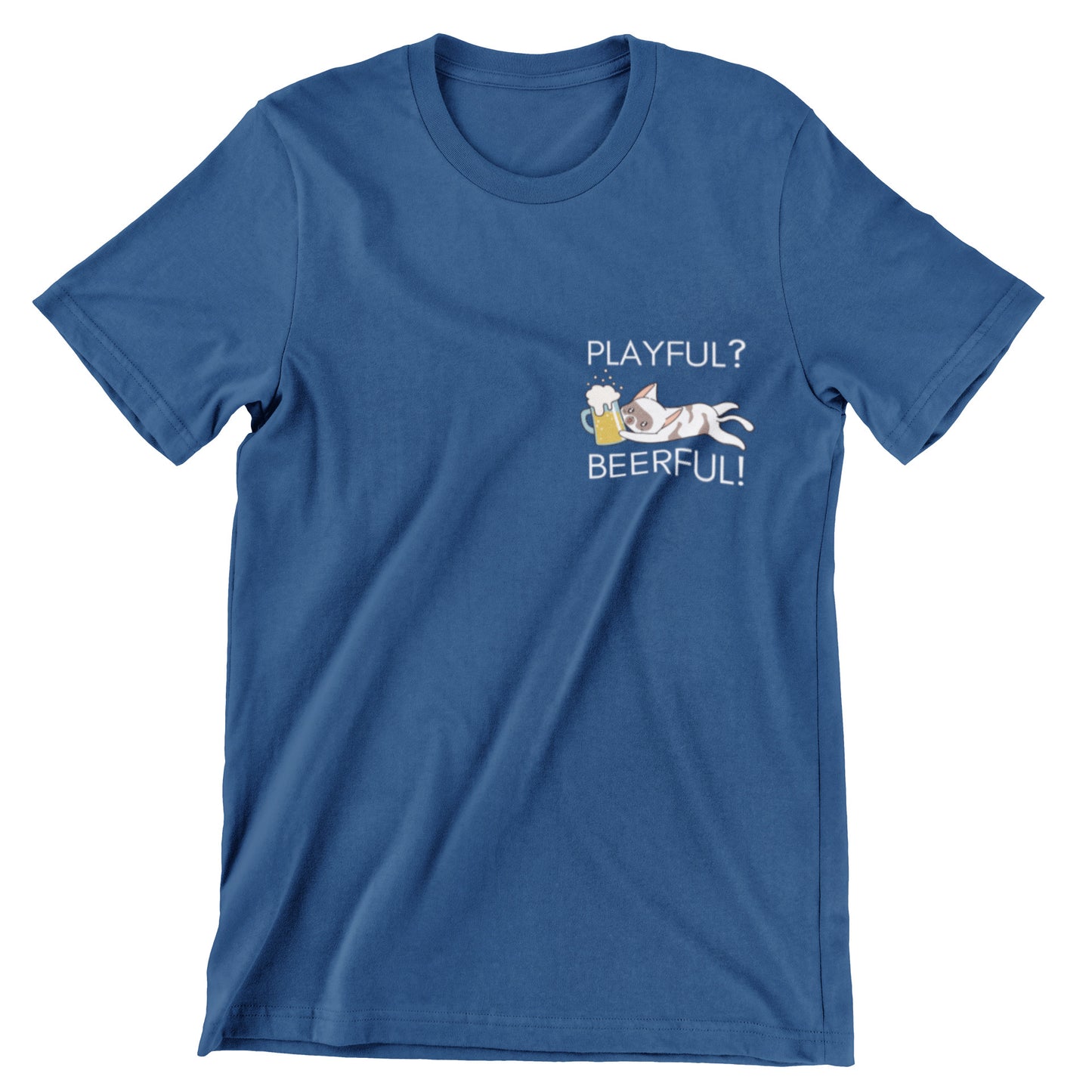 Playful Beerful Beer Shirt in Navy