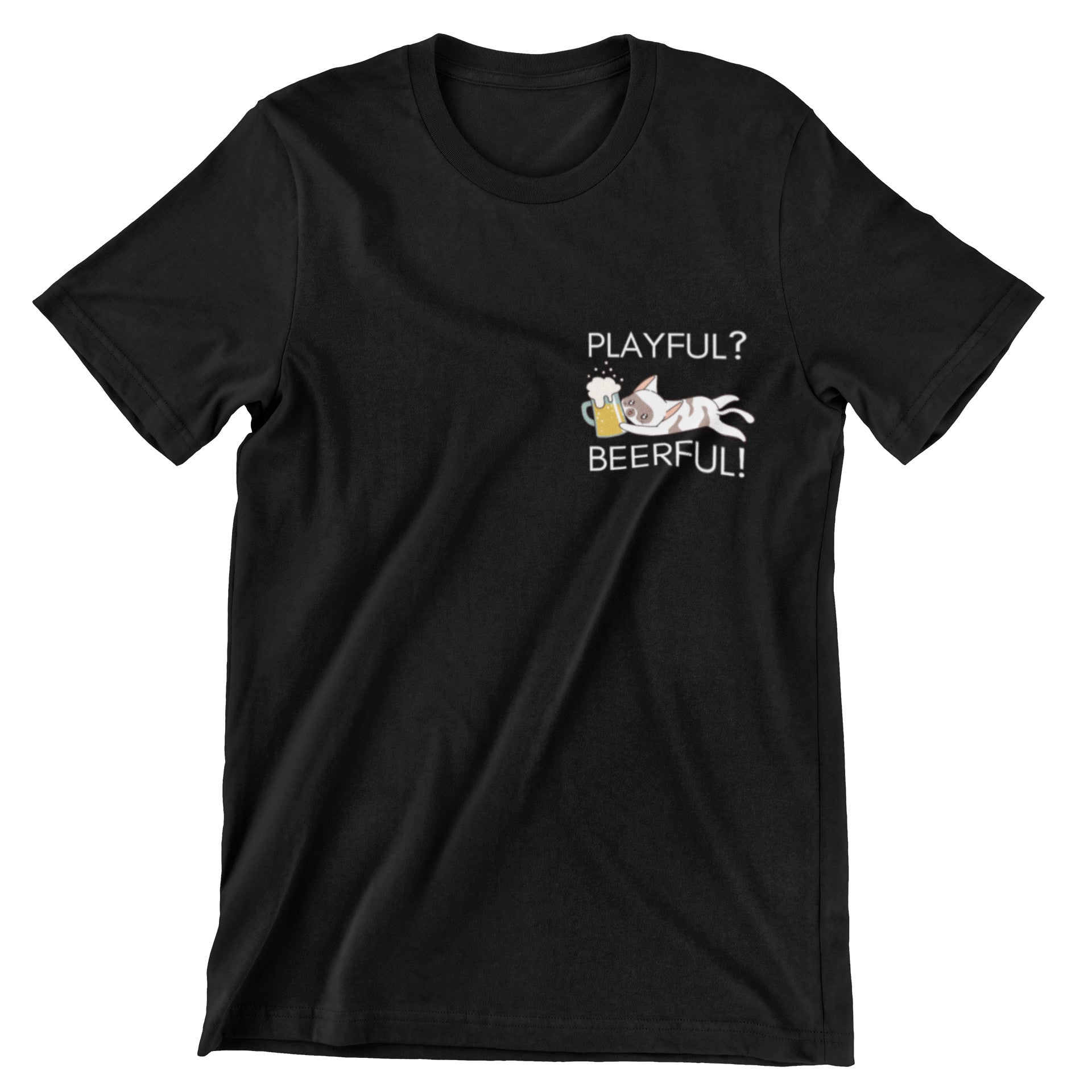 Playful? Beerful! T Shirt Black