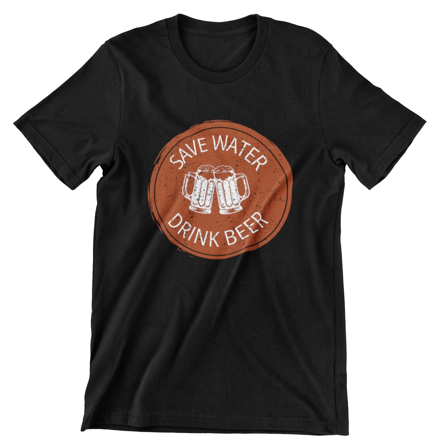 Save Water Drink Beer T Shirt Black