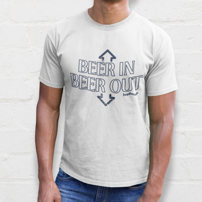 Beer In Beer Out - T-Shirt - White - HOP House - T-shirt