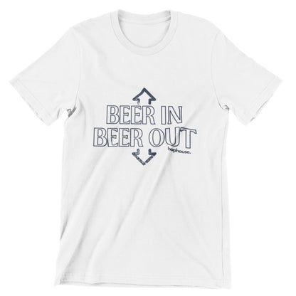 Beer In Beer Out - T-Shirt - White - HOP House - T-shirt