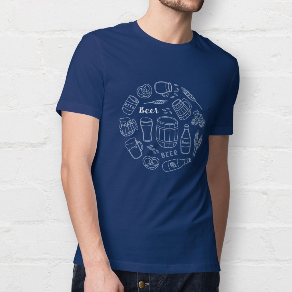 Beer World - T-Shirt - Black or Navy - HOP House - T-shirt