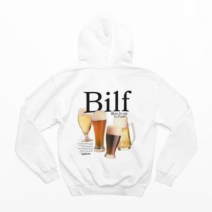 BILF - Beer I'd Like to Foam - Hoodie - White - HOP House - Hoodie