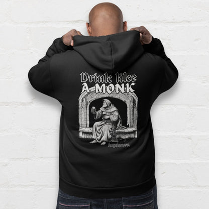 Drink Like A Monk - Hoodie - Black - HOP House - Hoodie