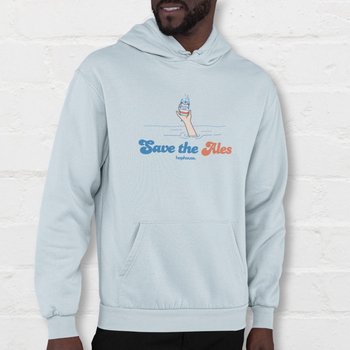 Save The Ales - Hoodie - Blue - HOP House - Hoodie