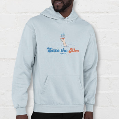 Save The Ales - Hoodie - Blue - HOP House - Hoodie
