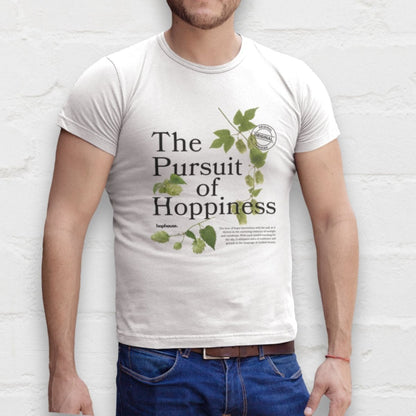 The Pursuit of Hoppiness - T-Shirt - White - HOP House - T-shirt